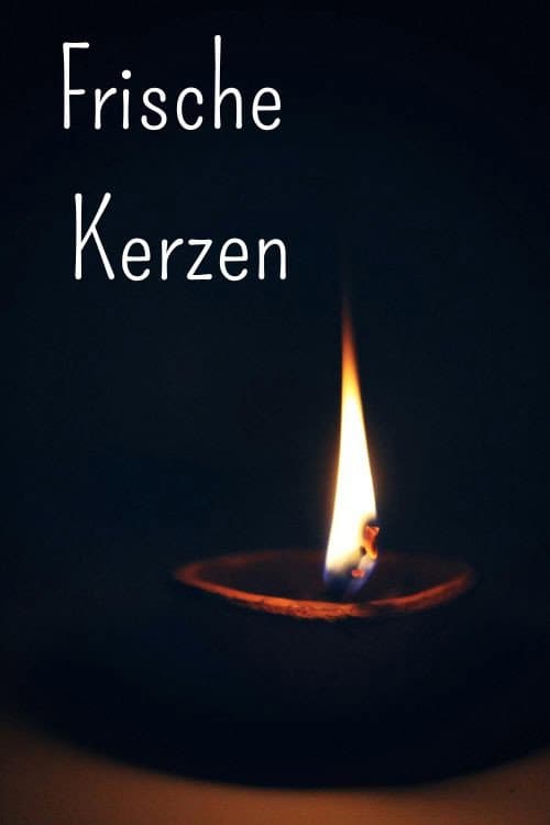 Frische Kerzen poster
